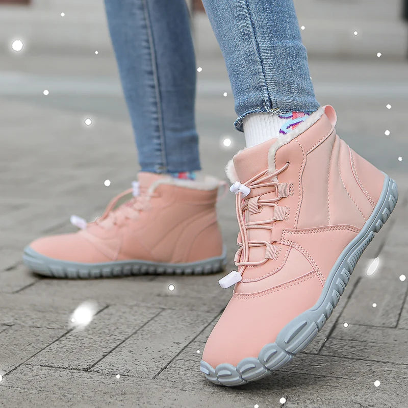 Winter Women's Boots 2025 New Style Short Plush Snow Boots Women Ankle Boots Warm Cotton Flat Shoes Anti-Slip Casual Work Shoes