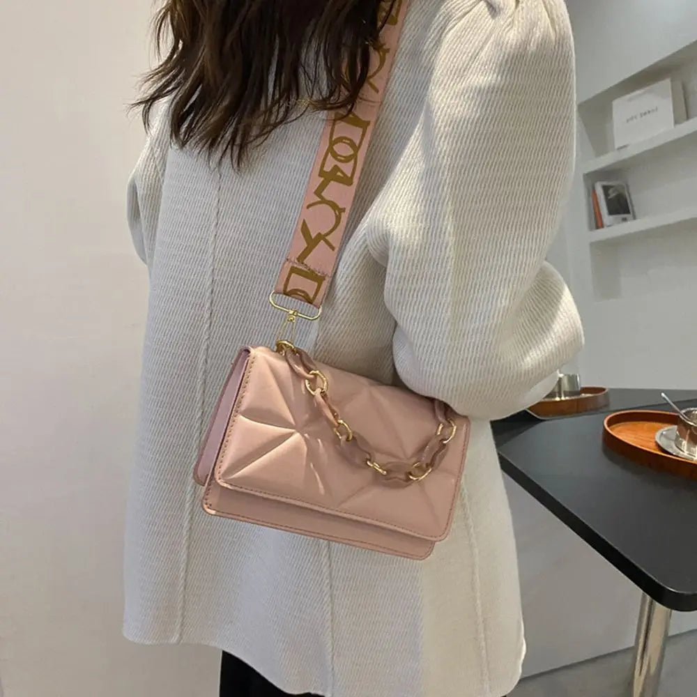 Large Capacity Shoulder Bag Women Female Fashion Casual Handbags PU Leather Crossobdy Clutch Flap Bag Streetwear Accessory