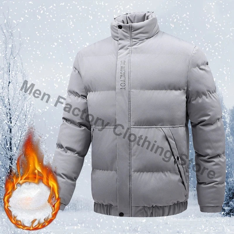 Winter Men's Jacket Fashion Men Thermal Parkas Coats Casual Classic Outwear Windbreaker Warm Padded Jackets Men Clothing