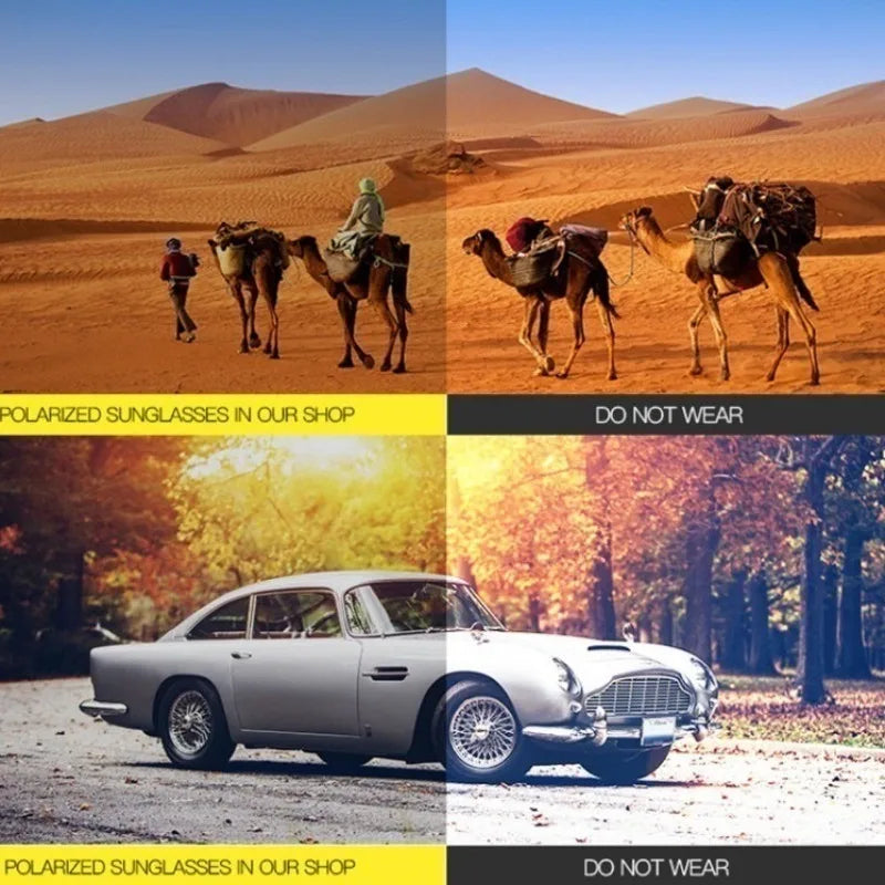 Driving Sunglasses for Men Sun Polarized Sunglasses Original Anti-UV Fishing Shades Glass