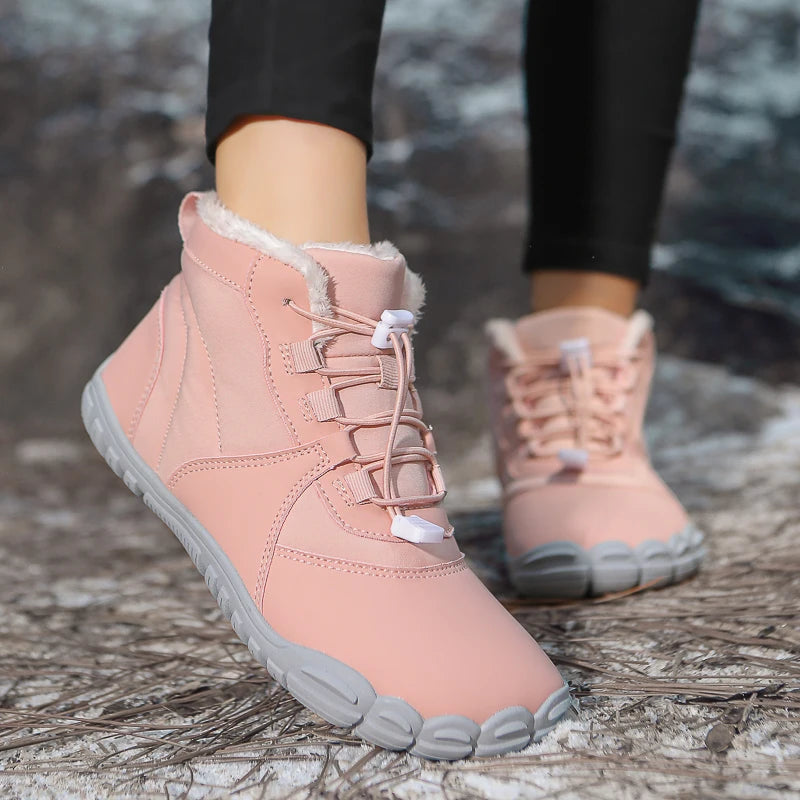 Winter Women's Boots 2025 New Style Short Plush Snow Boots Women Ankle Boots Warm Cotton Flat Shoes Anti-Slip Casual Work Shoes
