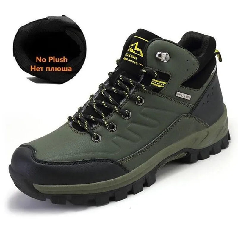 New Winter Men Boots Fur Warm Snow Boots Men Winter Boots Work Shoes Men waterproof Ankle Boots Outdoor Men's Sneakers Footwear
