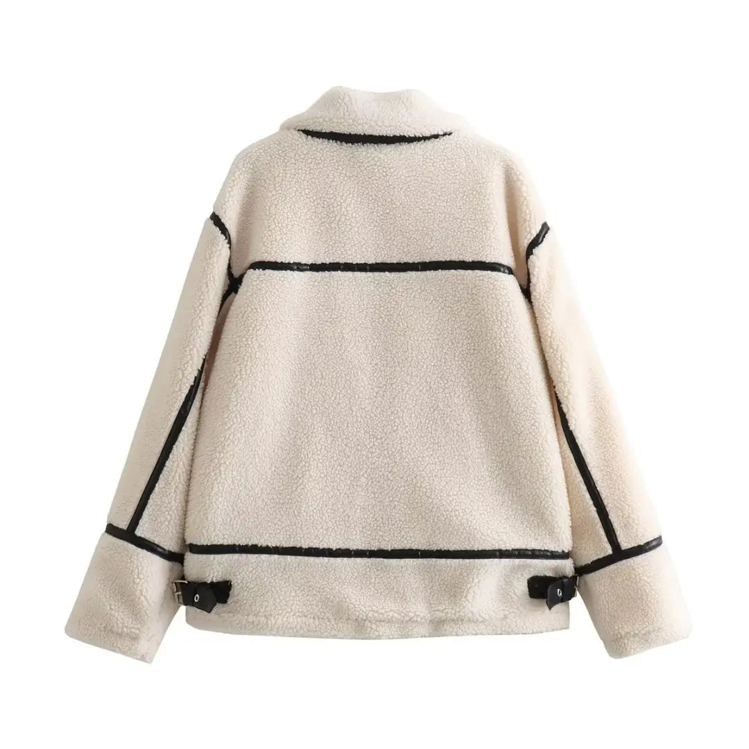 Women's Clothing 2024 Autumn and Winter New Fashion Casual Leather and Fur Lamb Wool Ladies Jacket Coat Winter Clothes Women
