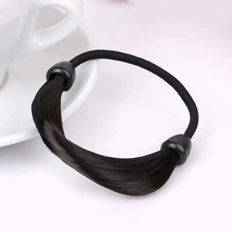 Wig Bangs Headband Synthetic Bangs Hair Extension Fake Fringe Natural Hair Clip on Hairpieces for Women Invisible Natural Clip