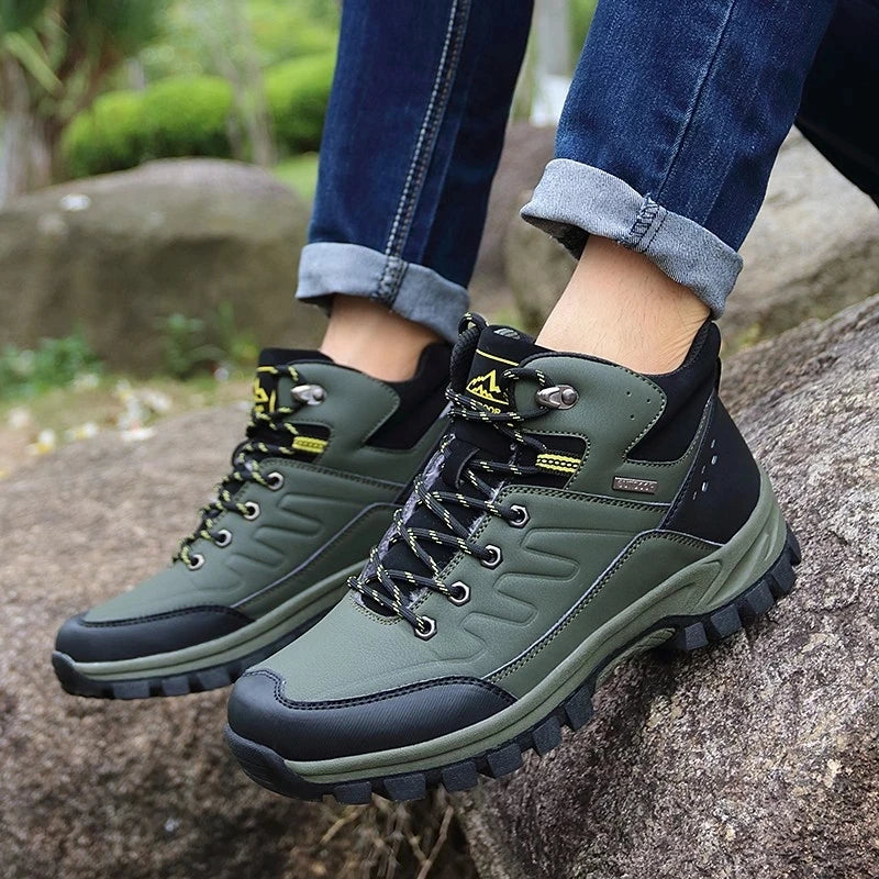 New Winter Men Boots Fur Warm Snow Boots Men Winter Boots Work Shoes Men waterproof Ankle Boots Outdoor Men's Sneakers Footwear
