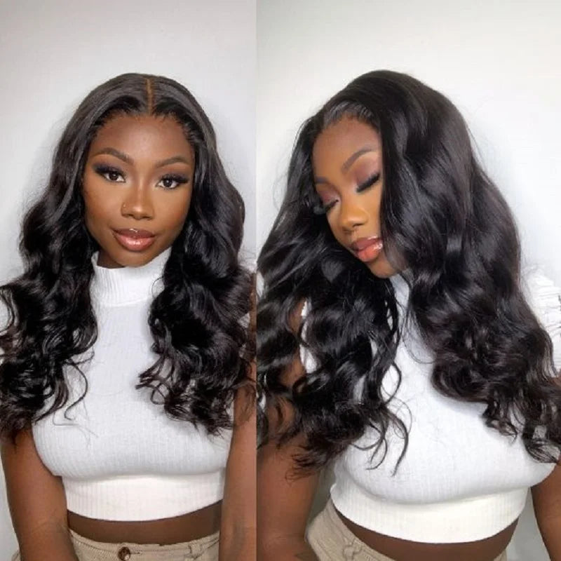 No Glue Ready To Wear Wigs Human Hair Body Wave 6X4 Pre Cut Lace Closure Wigs For Women Glueless Human Hair Wig