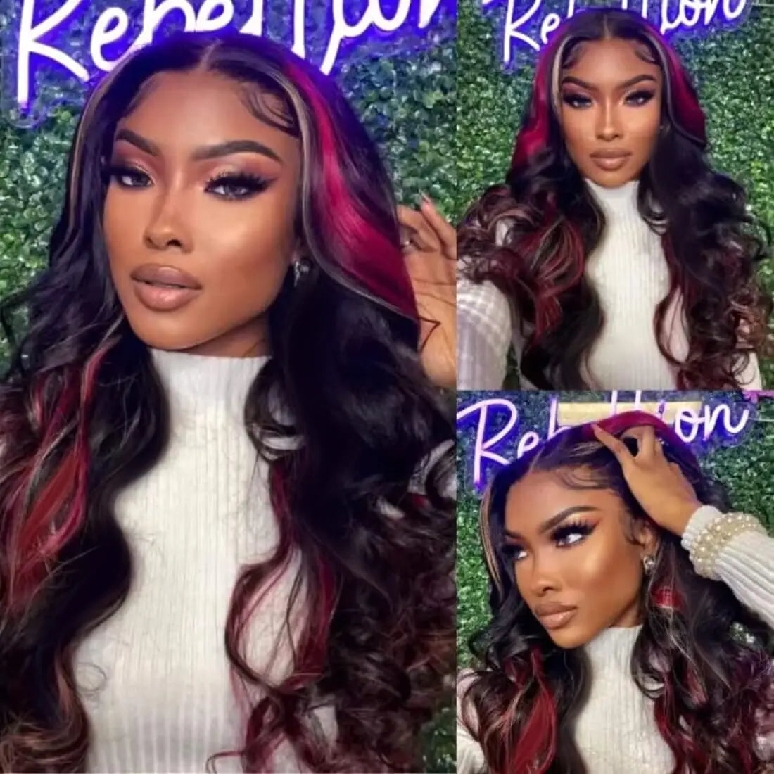 200 Density 1B/27/Red Wig 30 Inch Highlight 5x5 Glueless 99J Burgundy Body Wave Colored Transparent Lace Closure Wigs Human Hair