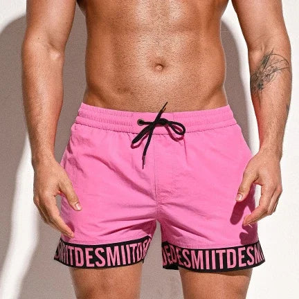 Desmiit Board Swimming Shorts Men Swimwear Quick Dry Surf Beach Shorts Boardshorts Mens Swim Trunk Sport Short with Liner