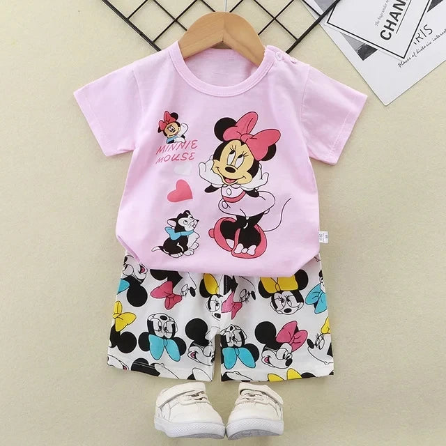 Boys Clothes set 2025 summer Cartoon Suit For Kids Fashion Leisure Boy Clothings Set 1-4year kids clothes
