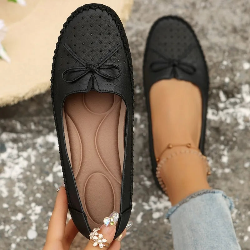 Women's Shoes 2025 New Slip on Women's Flats Casual Round Toe Flat Shoes Women Breathable Loafers Shallow Comfort Shoes Ladies