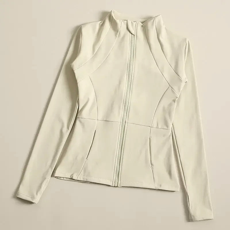 Yoga Clothes Windbreaker Sportswear Woman Running Long Sleeve Sweatshirt Sports Jackets Top Women Workout Tops Activewear
