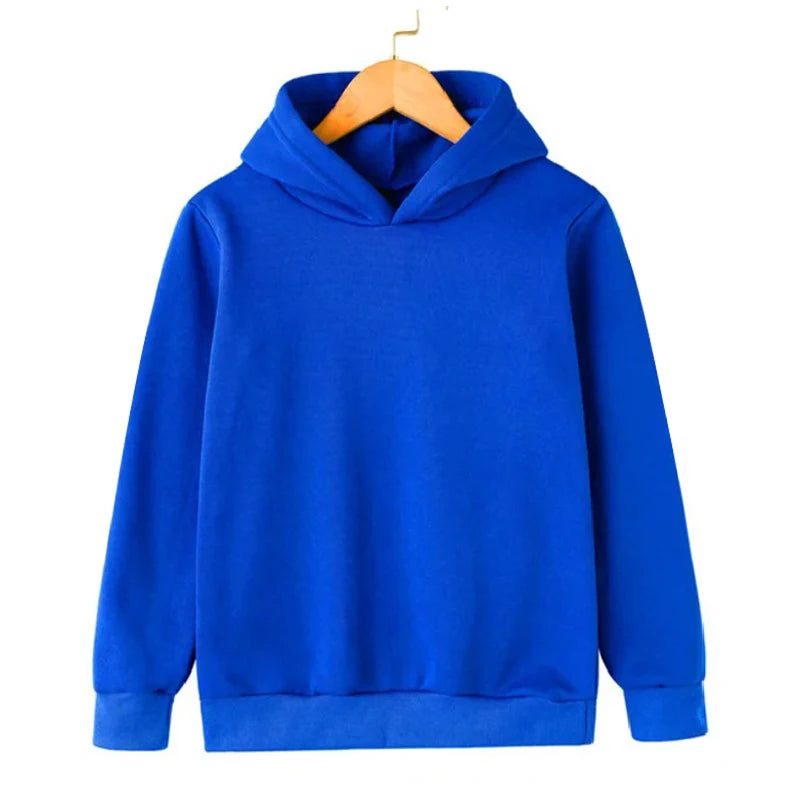 Child Sweatshirt Black Kids Clothes Autumn and Winter Children's Pullover Sweater with Fleece Hoodie Casual Children's Hoodie