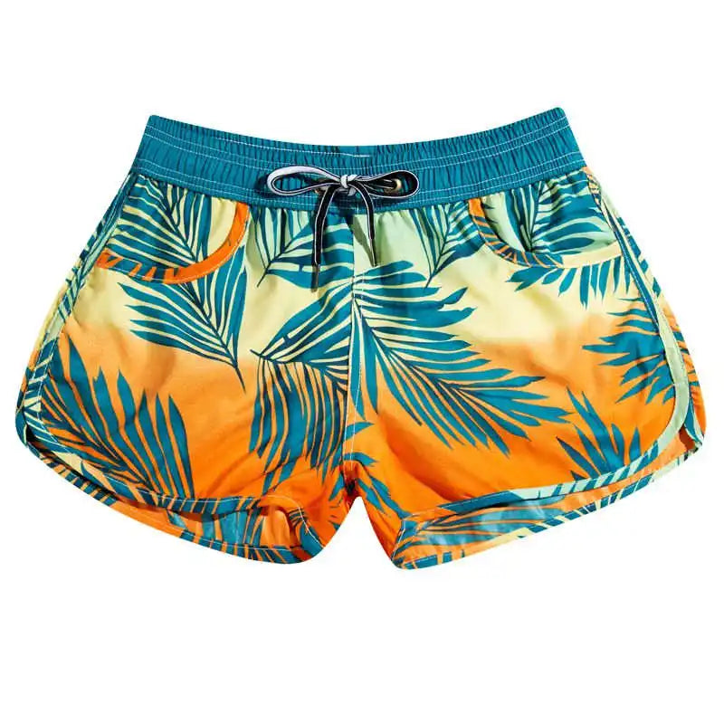 Matching Couple Swimsuit Swimming Shorts Men Swimwear Women Bermuda Surf Trunks Boardshort Summer Quick Dry Beach Swiming Shorts