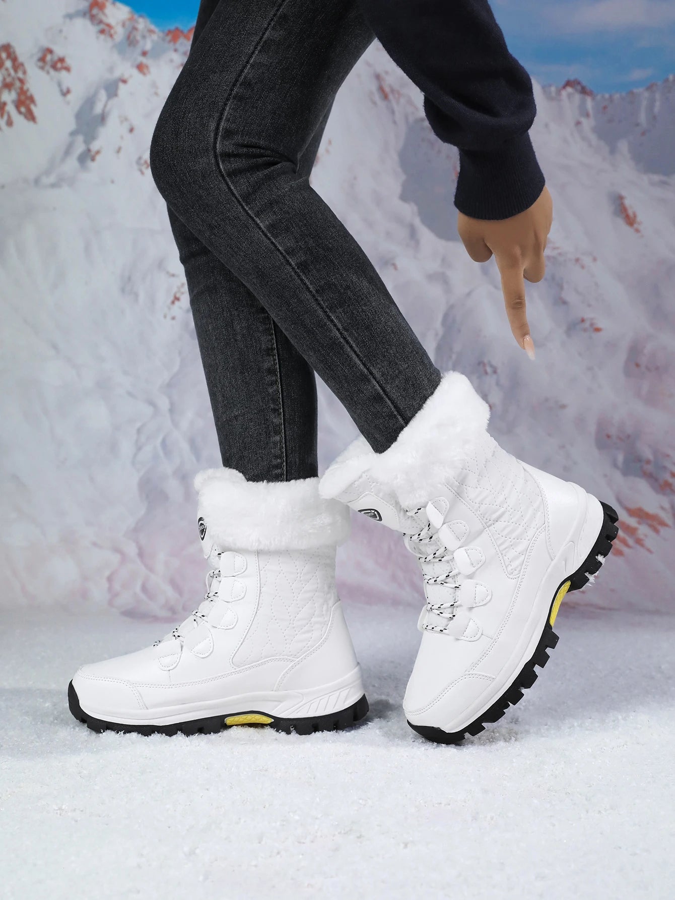 Women Winter Boot Designer Boots for Warm Ankle Fur Booties Snow Boots