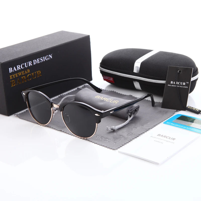 BARCUR Women Sun Glasses Men Sunglasses Polarized Shades Female Oculos Lunette De Soleil Femme
