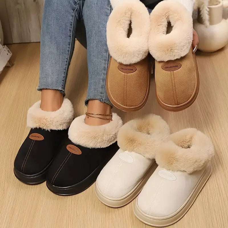 Winter Warm Snow Boots for Women and Couples Mouth Thick Sole Non-Slip Super Soft Integrated Closed Fashion Home