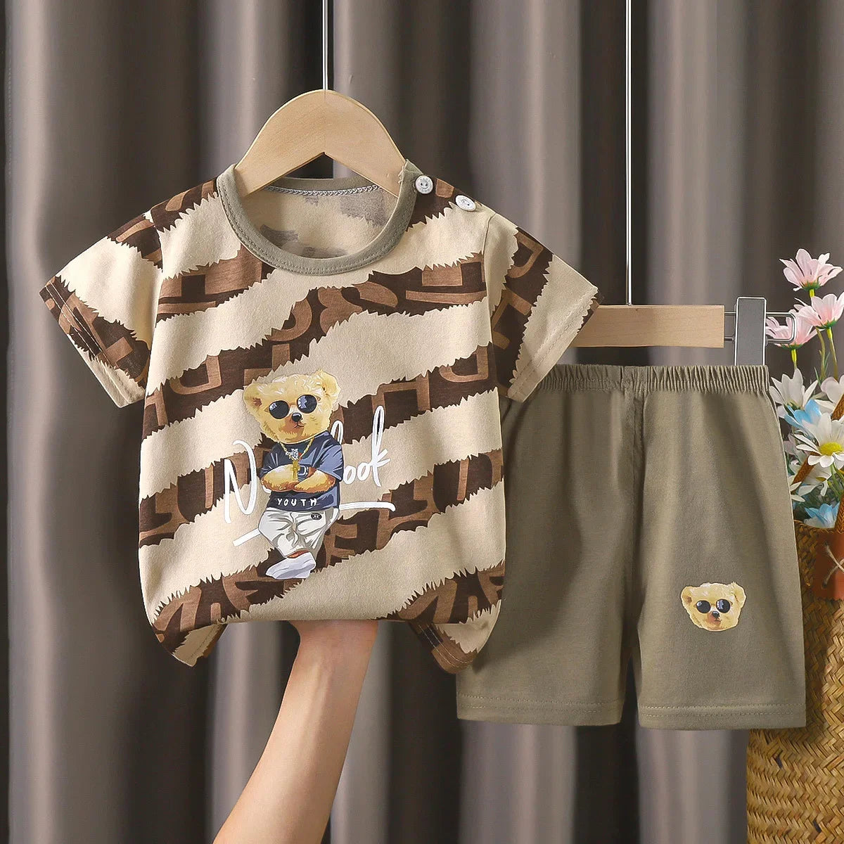 Boys Clothes set 2025 summer Cartoon Suit For Kids Fashion Leisure Boy Clothings Set 1-4year kids clothes