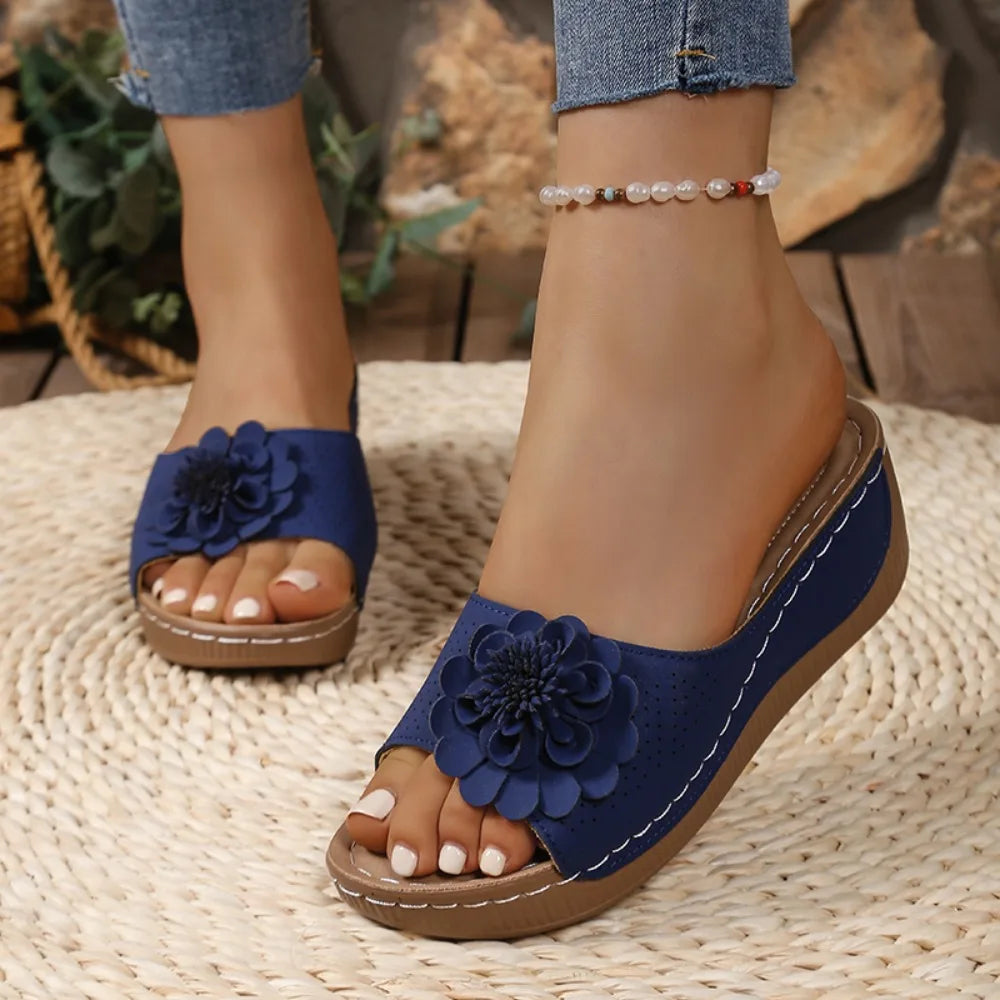 Shoes Women Sandals Summer Elegant Shoes Woman Slides Sandals Ladies Wedge Sandals for Women Casual Footwear Slipper Female
