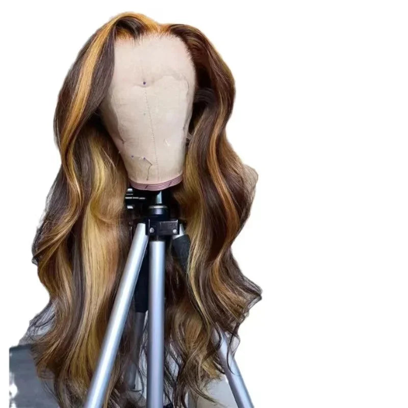 Double Drawn Bouncy Wig Body Wave 13x4 HD Lace Front Wigs for Women Brazilian Remy Human Hair Lace Frontal Wigs