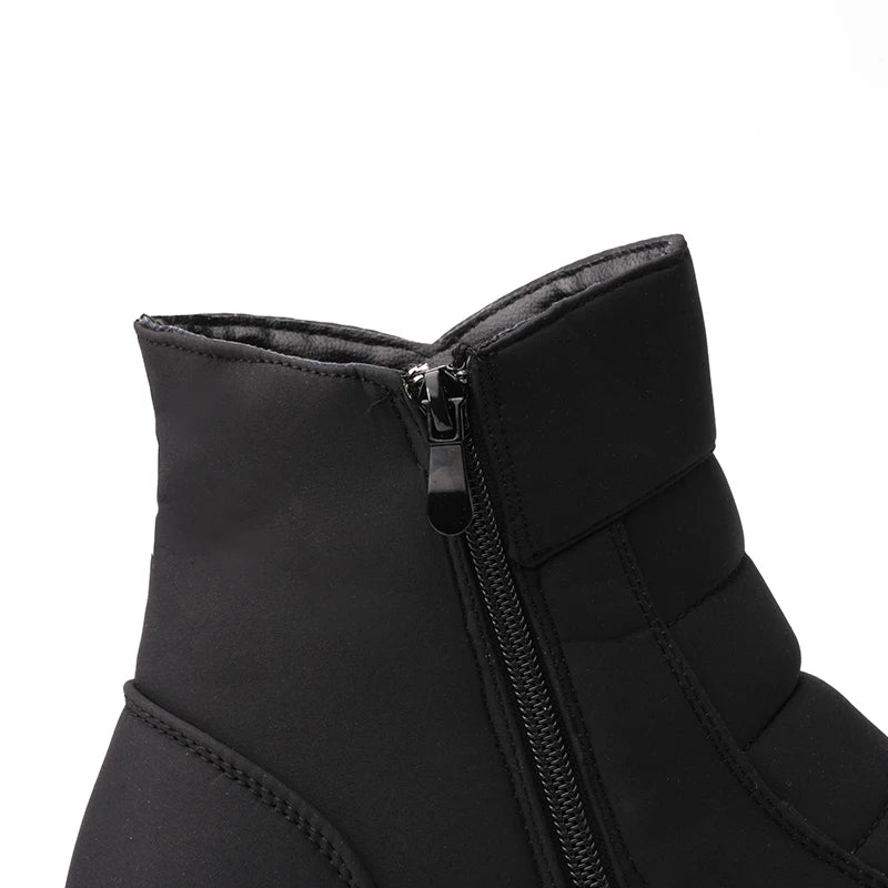 Womens Winter Snow Boots With Warm Fur Lining Comfortable Booties Non Slip Waterproof Outdoor Shoes