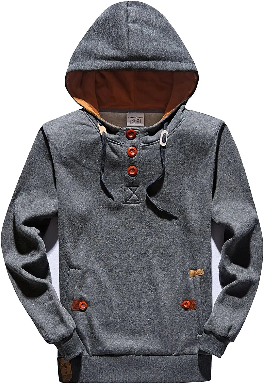 Men's Winter Soft Jackets Windbreak Coats Hooded Single Breasted Button Thick Casual Streetwear Fashion New Male Winter Clothing