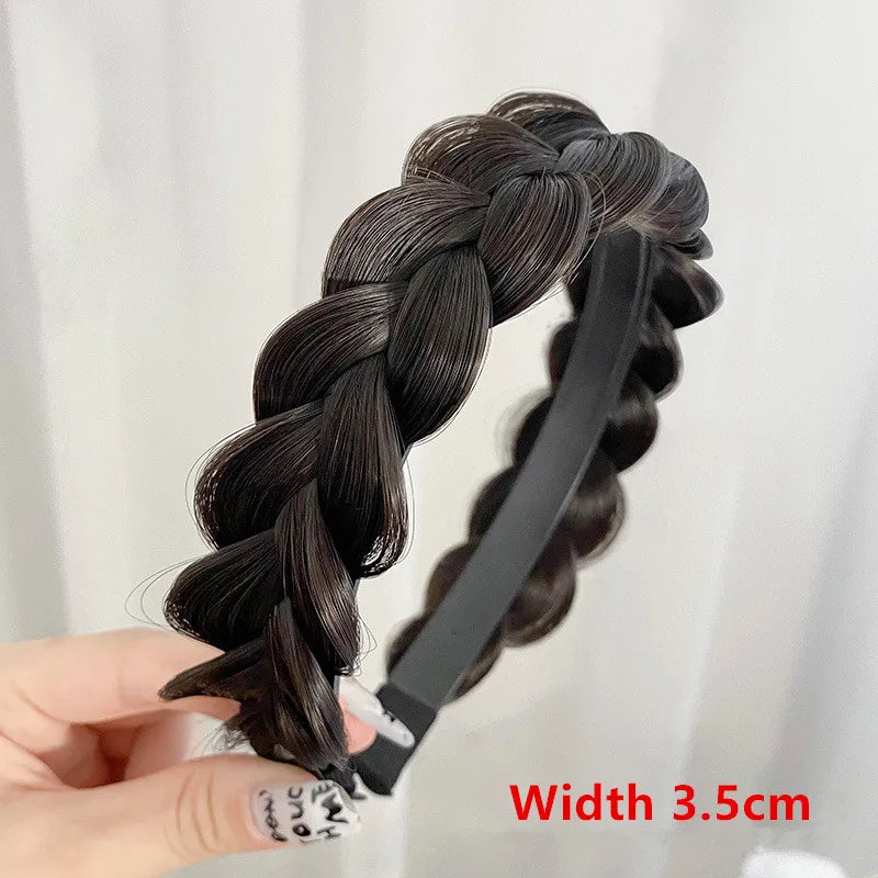 Wig Bangs Headband Synthetic Bangs Hair Extension Fake Fringe Natural Hair Clip on Hairpieces for Women Invisible Natural Clip