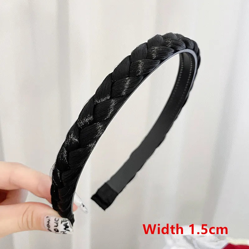 Wig Bangs Headband Synthetic Bangs Hair Extension Fake Fringe Natural Hair Clip on Hairpieces for Women Invisible Natural Clip