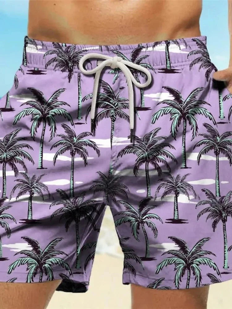 2025New Summer Boardshorts Men'S Board 3D Printed Beach Men Swimwear Shorts Swimsuit Swim Sports Gym Hawaii Joggers Pants Loose