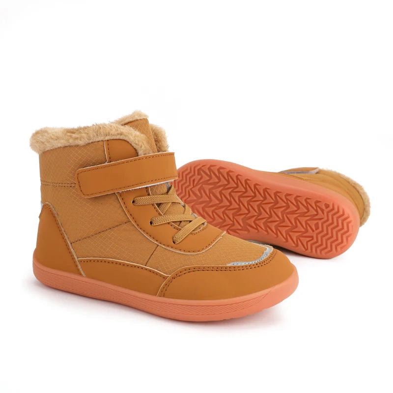 New Children's Winter Shoes Snow Long Boots Winter Cotton Boots Thick Cotton Shoes Velvet Warm Walking Shoes For Girl and Boy