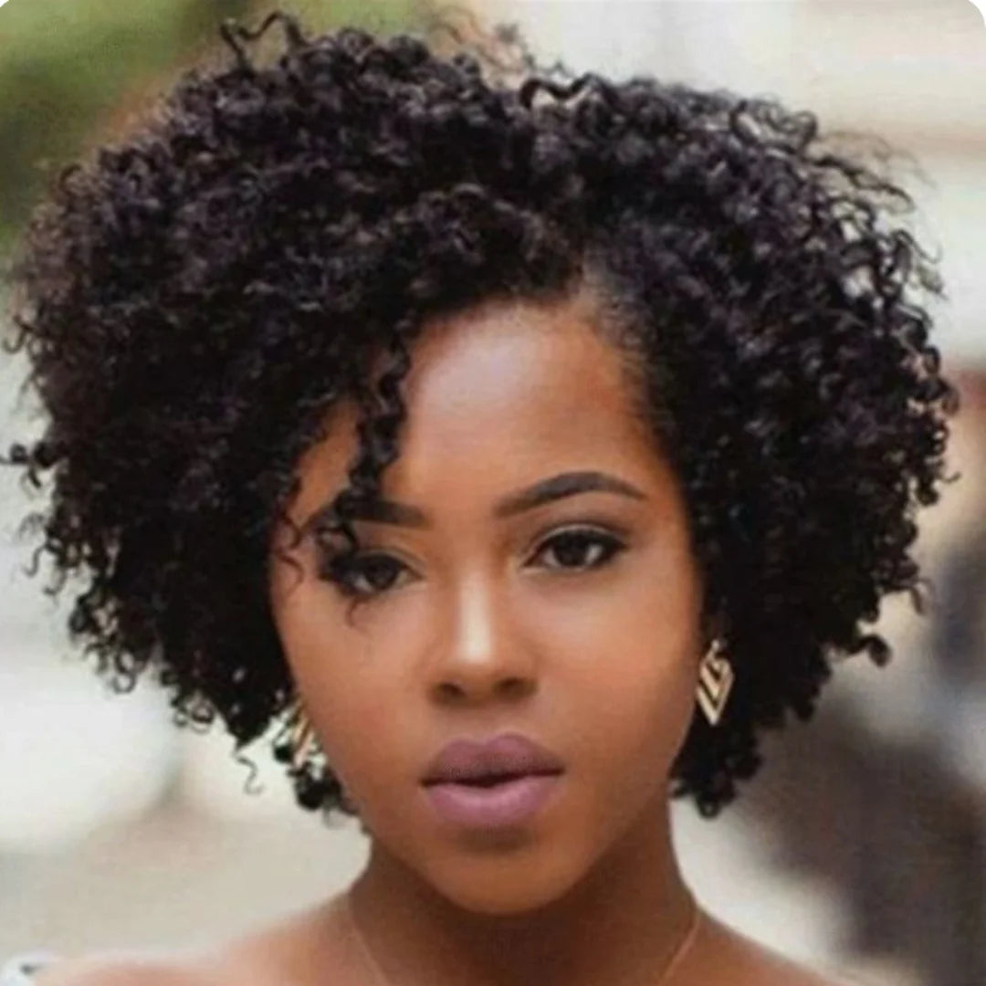 Curly Hair Wig Side Part Short Curly Hair Synthetic Hair Cosplay Femme Womens Wigs Sale Burgundy Side Part Black Wig