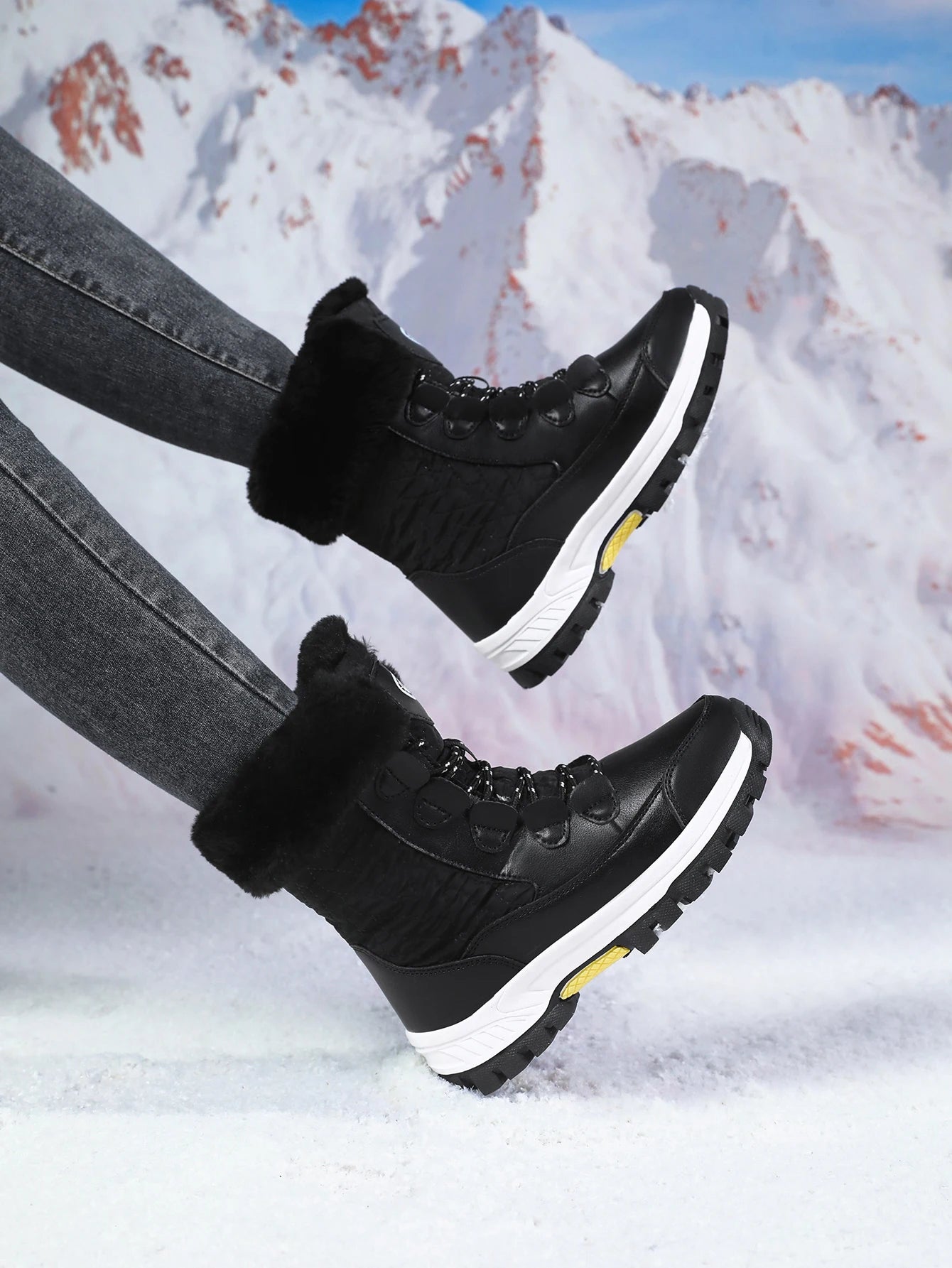 Women Winter Boot Designer Boots for Warm Ankle Fur Booties Snow Boots