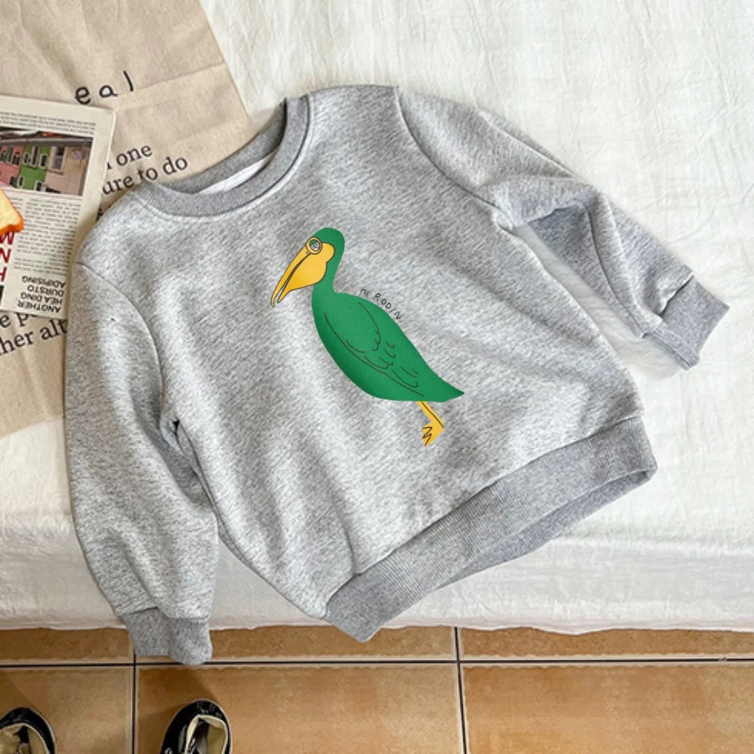 2024 winter warm sweaters for girls fleece thicken kids sweatshirts cartoon tops toddler boys clothing