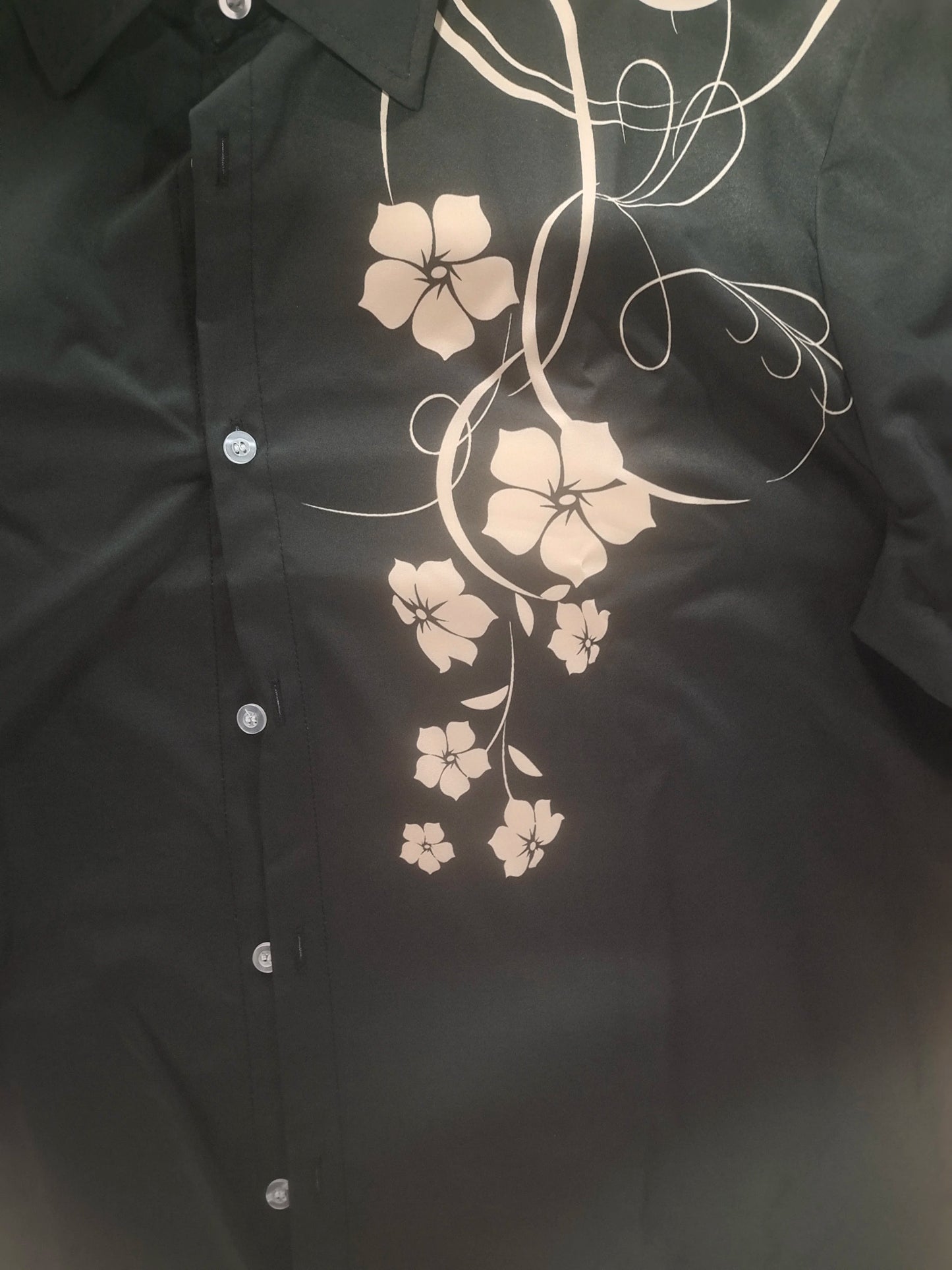 Men's fashionable long sleeved shirt, men's digital printed shirt