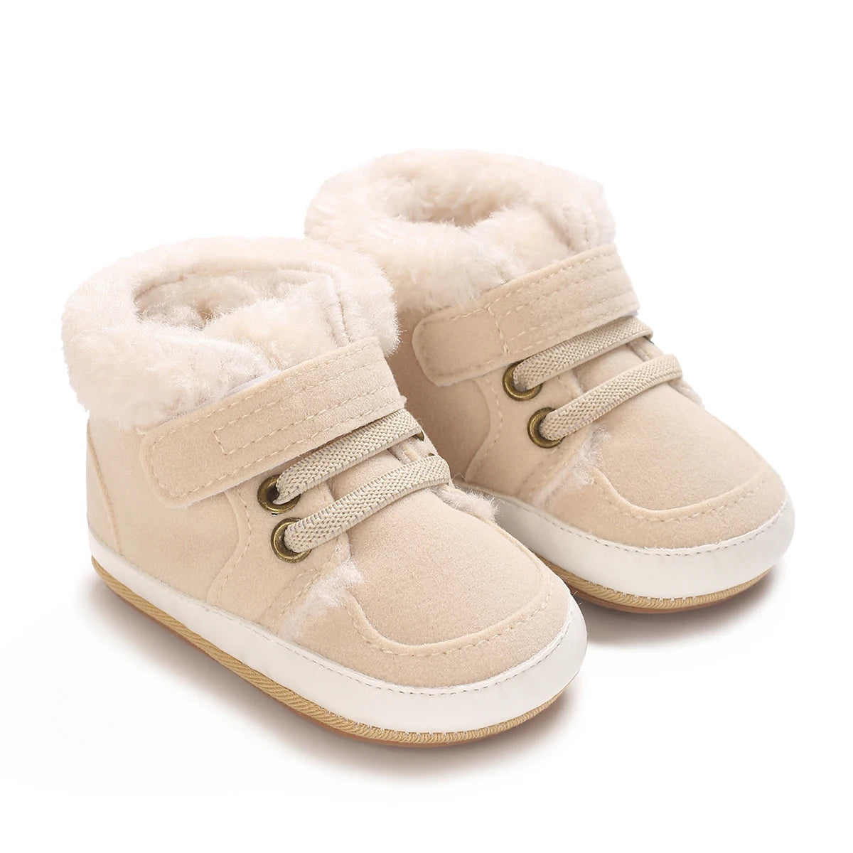 Baby Winter Boots - Soft Cotton Snow Shoes for Toddlers | Warm First Walkers 0-24M | Solid Color Design"