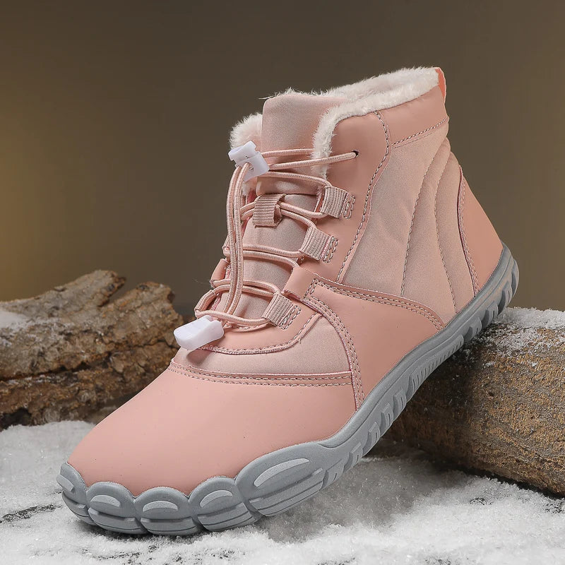 Winter Women's Boots 2025 New Style Short Plush Snow Boots Women Ankle Boots Warm Cotton Flat Shoes Anti-Slip Casual Work Shoes