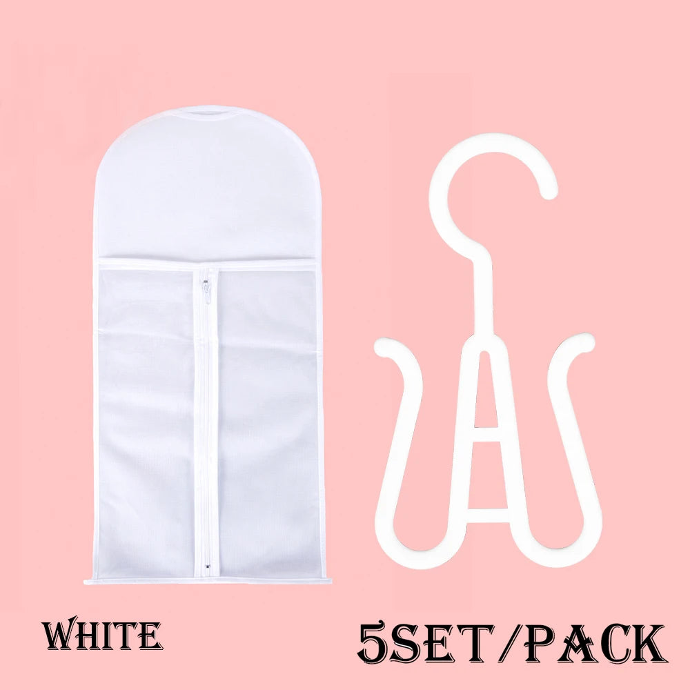 Wig Storage Bag Extra Long Hair Extension Storage Bag With Hanger For Wigs Hair Extensions Hairpiece Wig Bag With Wig Hanger