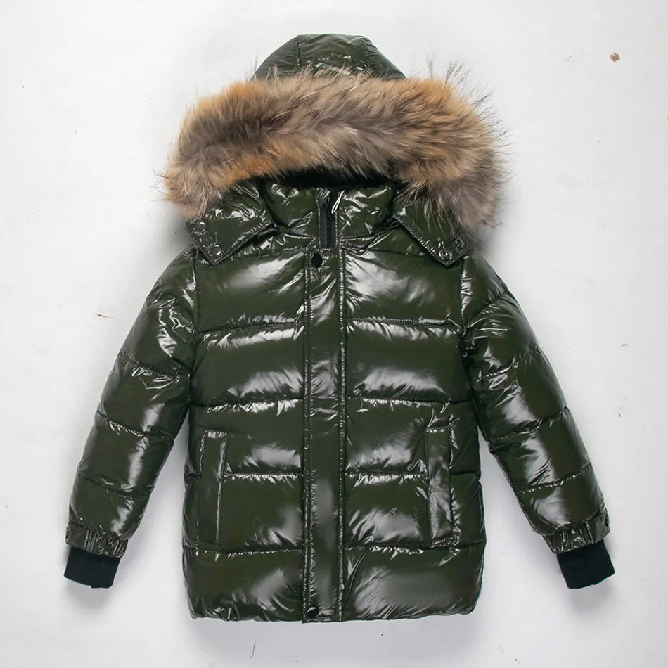 Fashion winter coat Children's jacket for baby boys girls clothes Warm kids clothes waterproof thicken snow wear 2-16Y