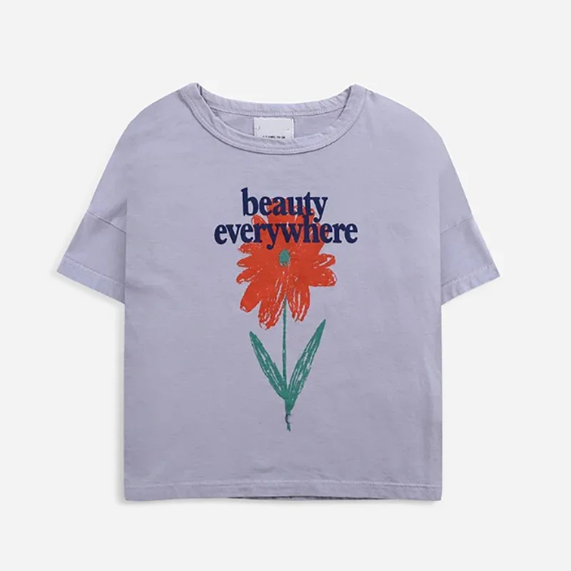 Children's T-shirts 2024 Summer Casual Tops for Kids Cartoon Printing Short-sleeves Tees Girls Blouse Boys Shirts Baby Outerwear