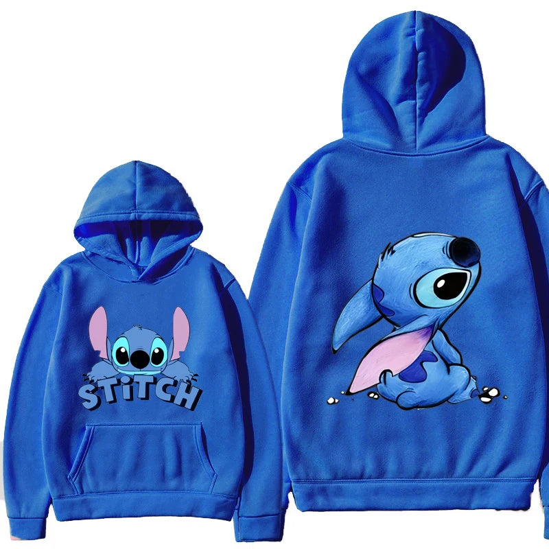 Miniso Fun Anime Autumn/Winter Hoodies Kids Hoodies Girls Boys Lilo and Stitch Sportswear Hoodies Casual Fashion Sweatshirts