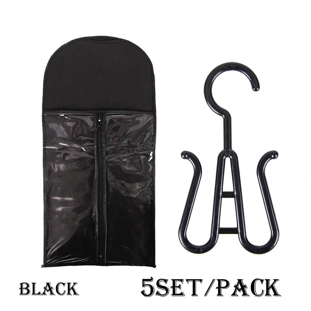 Wig Storage Bag Extra Long Hair Extension Storage Bag With Hanger For Wigs Hair Extensions Hairpiece Wig Bag With Wig Hanger