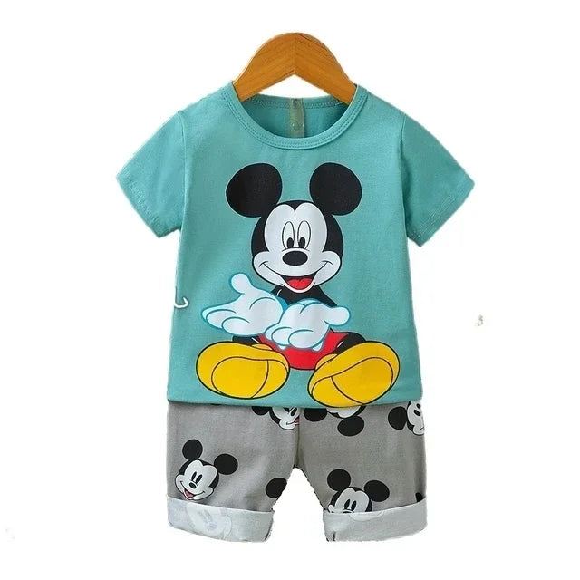Boys Clothes set 2025 summer Cartoon Suit For Kids Fashion Leisure Boy Clothings Set 1-4year kids clothes
