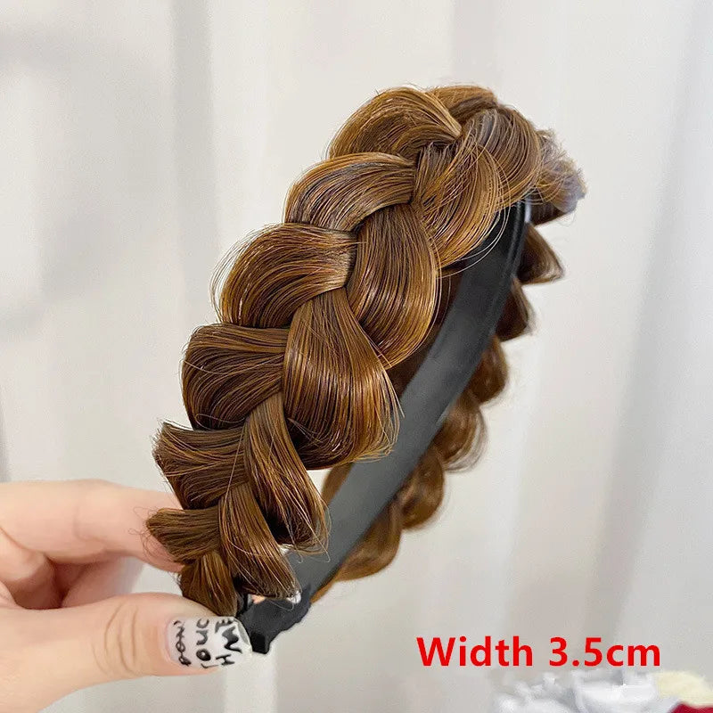 Wig Bangs Headband Synthetic Bangs Hair Extension Fake Fringe Natural Hair Clip on Hairpieces for Women Invisible Natural Clip