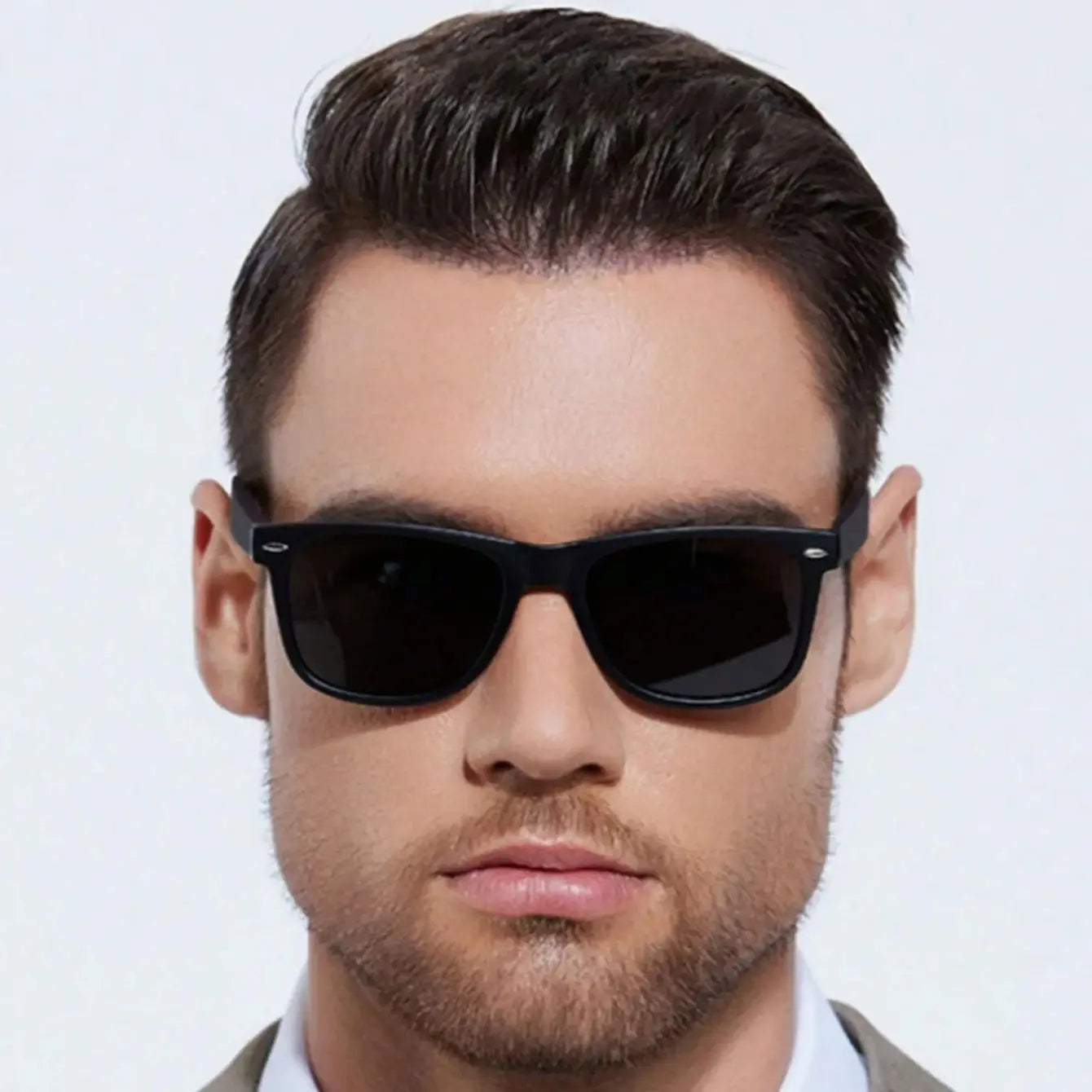 Fashion Rice Nail Square Frame Vintage Men's Sunglasses Cool Holiday Daily Outdoor Accessories Glasses