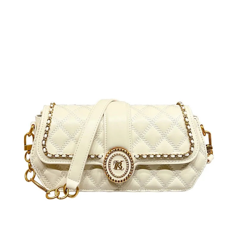 Women's handbag designer underarm bag, women's 2024 new autumn and winter high-end texture handbag, crossbody shoulder bag