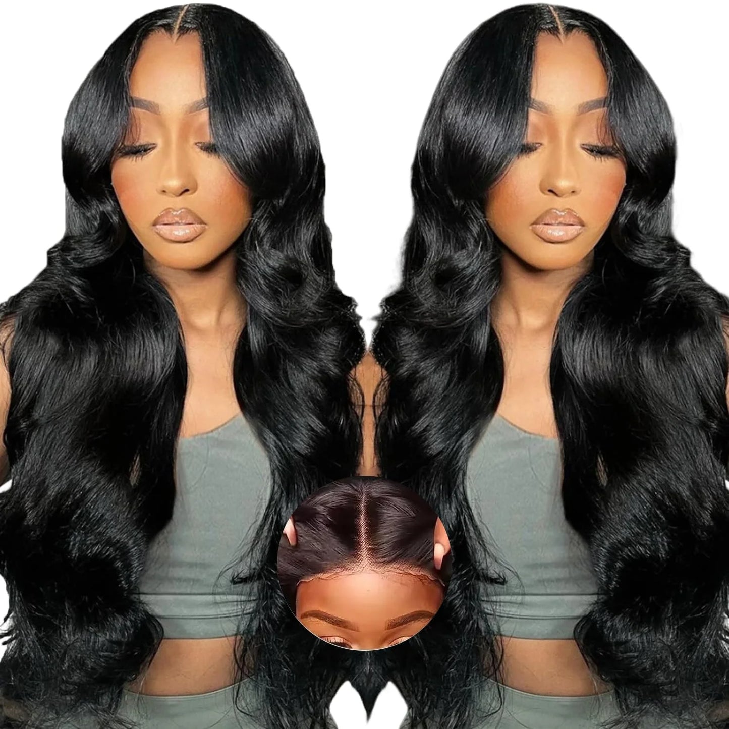 Wear And Go Glueless Wigs Human Hair Pre Plucked Pre Cut Body Wave Wigs For Black Women Glueless Lace Closure Human Hair Wig