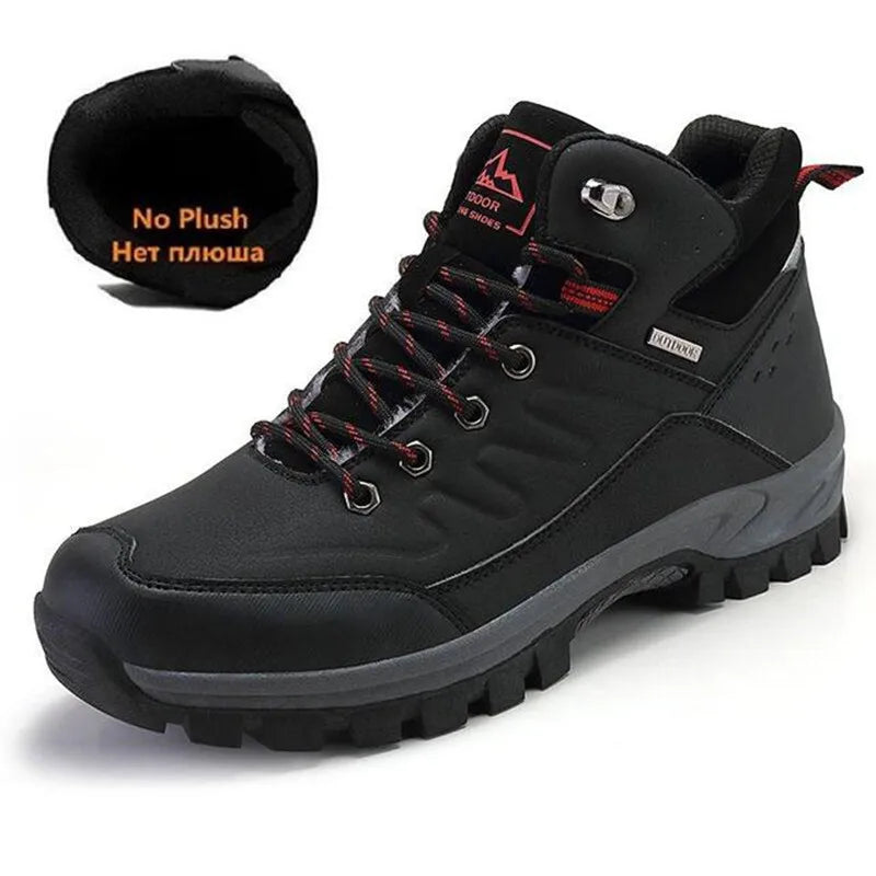 New Winter Men Boots Fur Warm Snow Boots Men Winter Boots Work Shoes Men waterproof Ankle Boots Outdoor Men's Sneakers Footwear