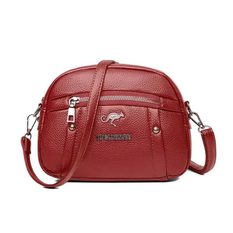 2025 Mom's Handbag Change Mobile Bag European and American Style Soft PU Leather Handbag New Small Diagonal Straddle Bag