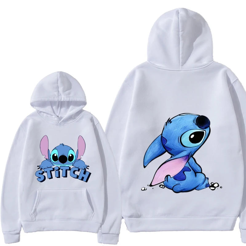 Miniso Fun Anime Autumn/Winter Hoodies Kids Hoodies Girls Boys Lilo and Stitch Sportswear Hoodies Casual Fashion Sweatshirts