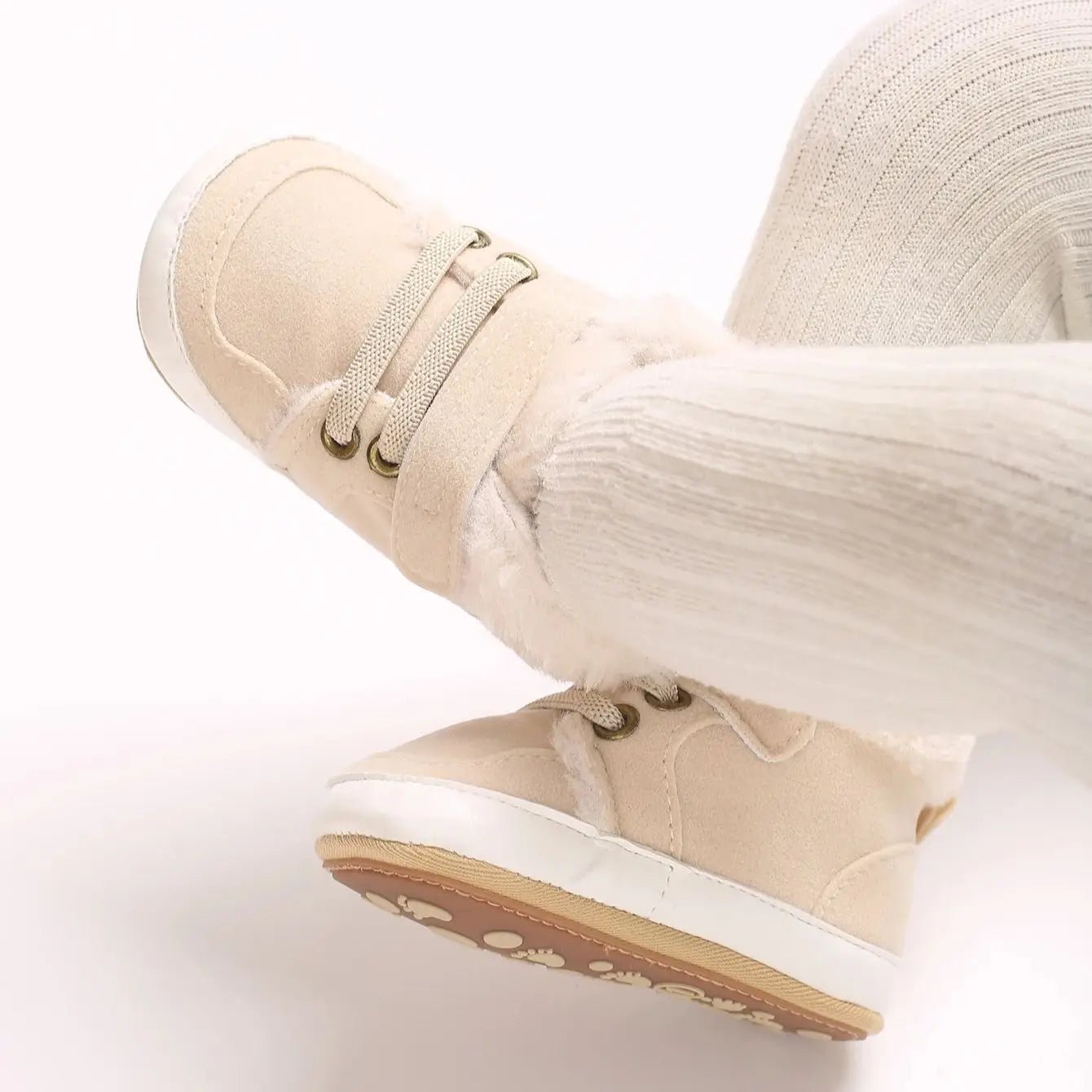 Baby Winter Boots - Soft Cotton Snow Shoes for Toddlers | Warm First Walkers 0-24M | Solid Color Design"