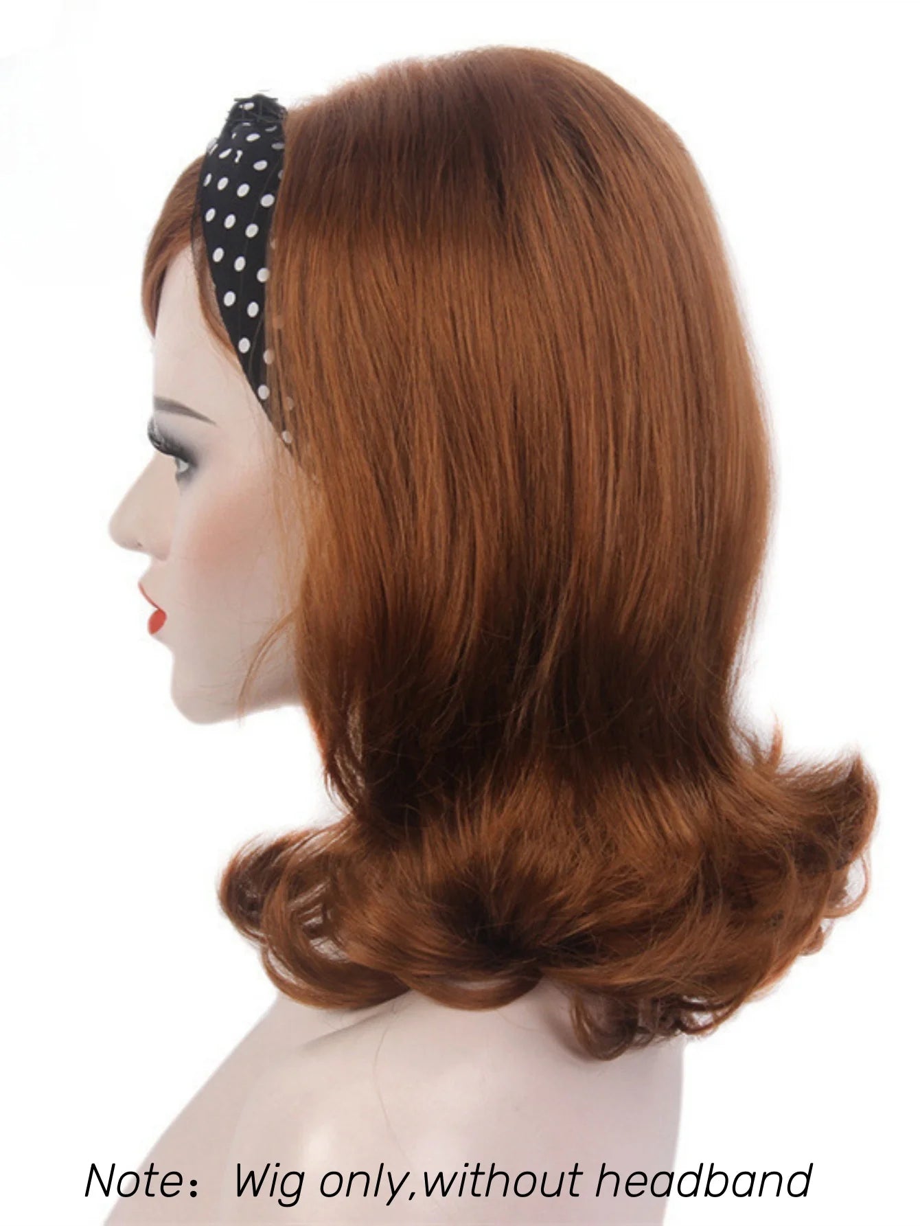 Light Brown Shoulder Wig 60s 70s 80s Beehive Wig For Retro Fancy Costume Party Cosplay Heat-Resistance Synthetic Fiber Reewes Wi